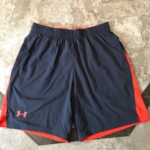 Under Armour Large Gray and Red Shorts